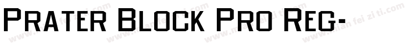 Prater Block Pro Reg字体转换